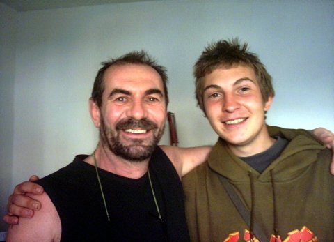 mon papa + mon fr&egrave;re timo